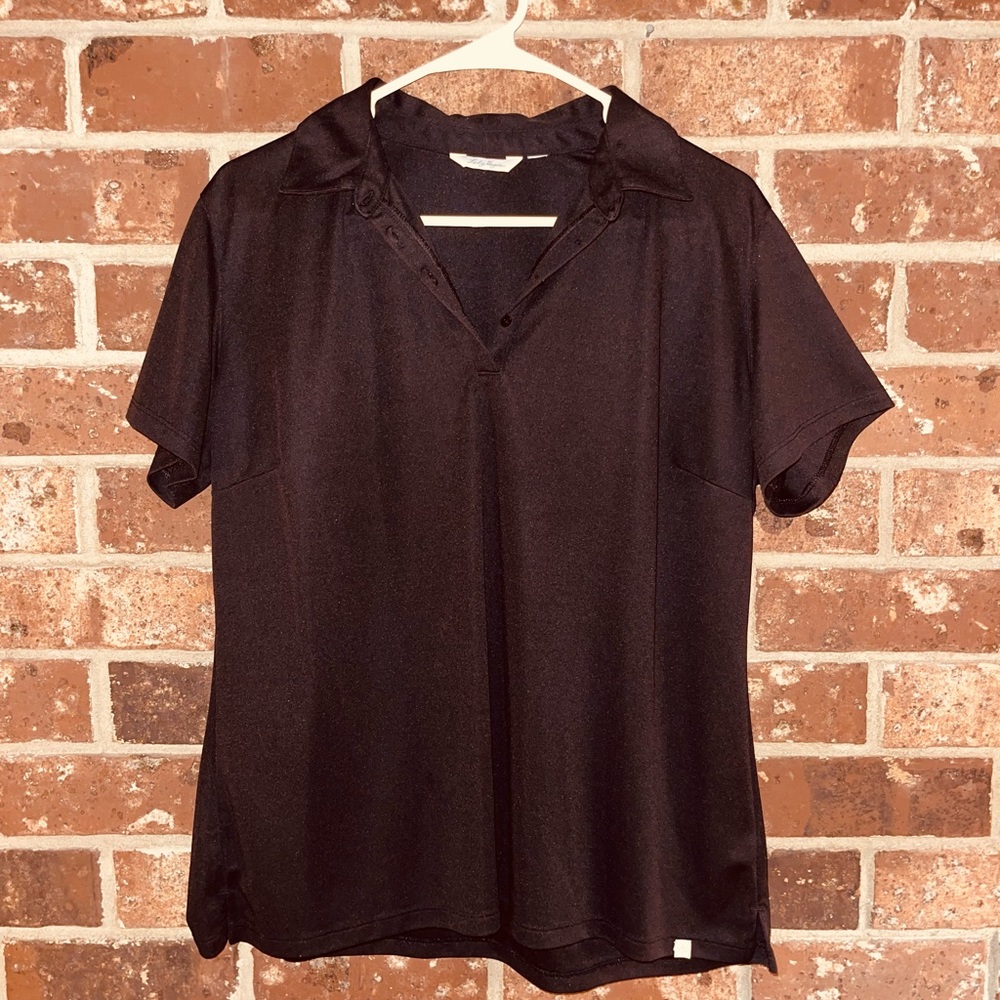 Black Golf Shirt Lady Hagen Size XL